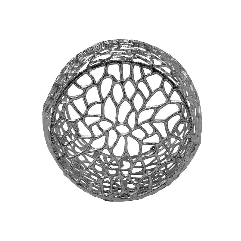 Table d'appoint moderne en aluminium en forme de tambour