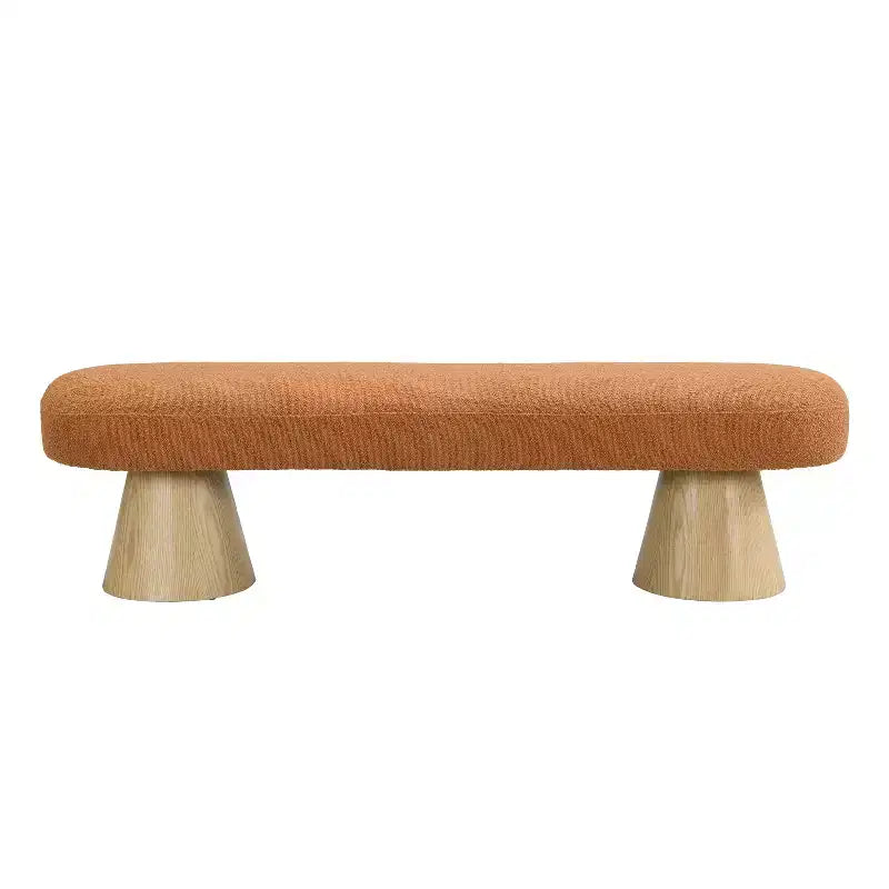 Tabouret de salle à manger moderne, multifonctionnel, rembourré en peluche bouclée