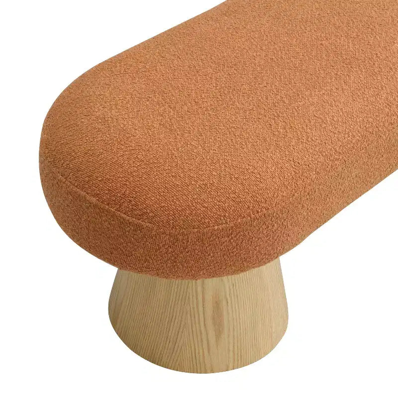 Tabouret de salle à manger moderne, multifonctionnel, rembourré en peluche bouclée