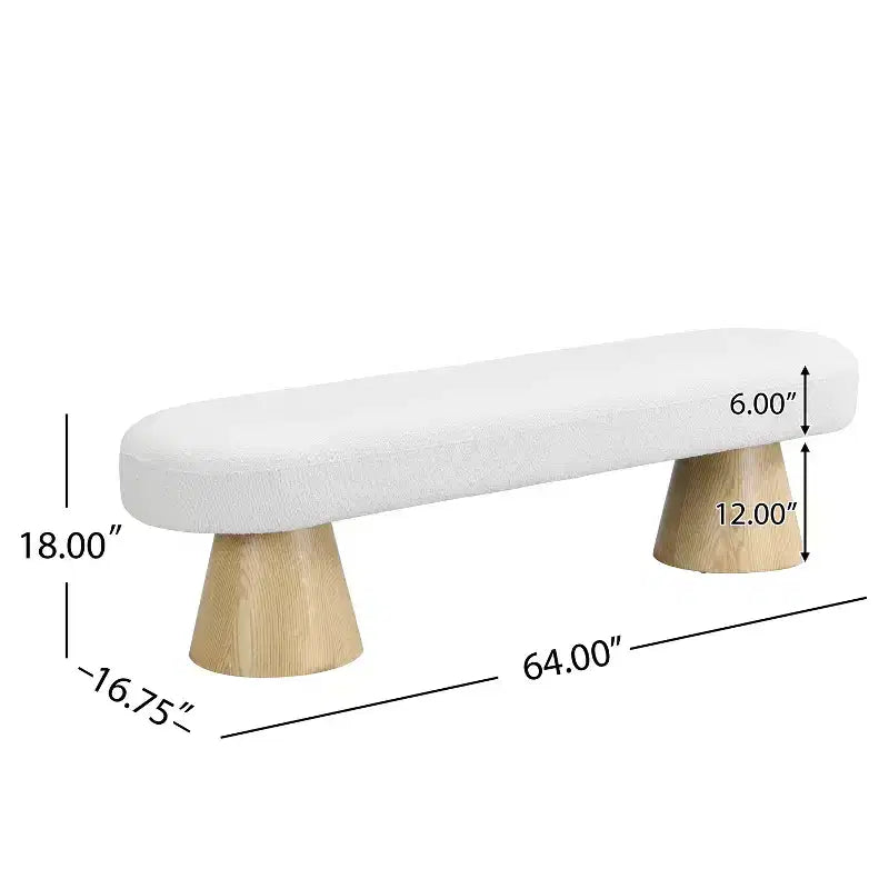 Tabouret de salle à manger moderne, multifonctionnel, rembourré en peluche bouclée