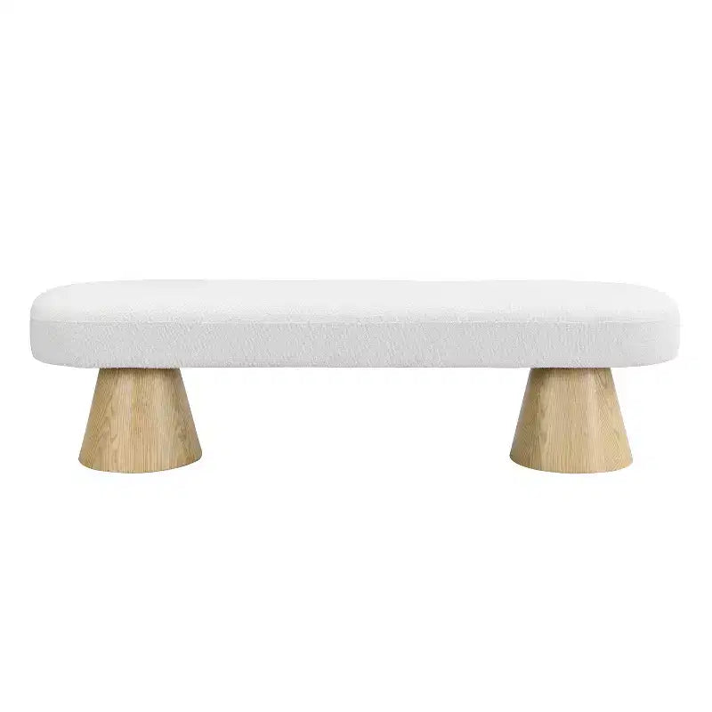 Tabouret de salle à manger moderne, multifonctionnel, rembourré en peluche bouclée