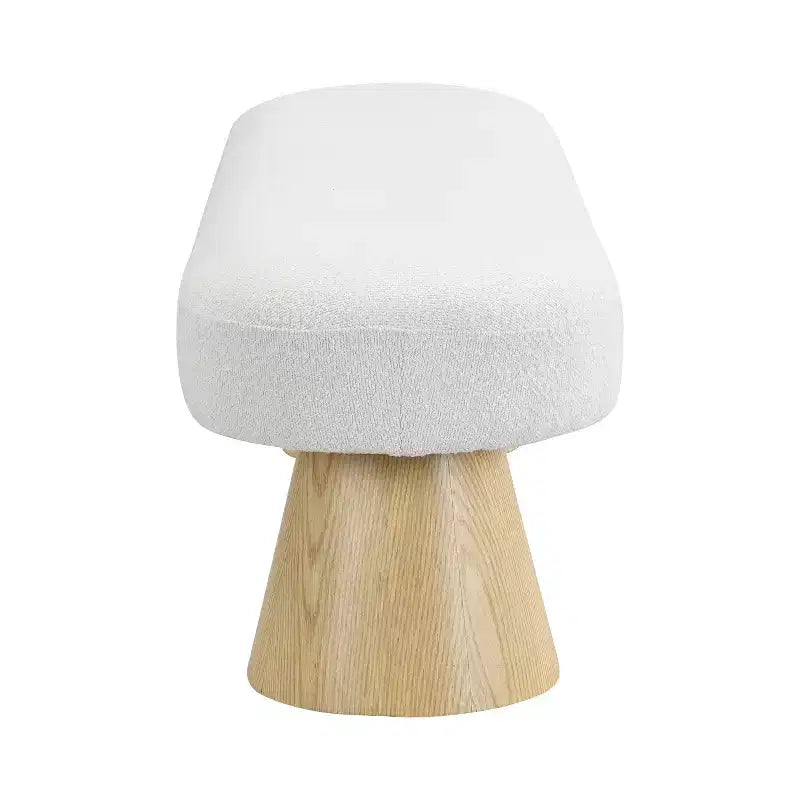 Tabouret de salle à manger moderne, multifonctionnel, rembourré en peluche bouclée