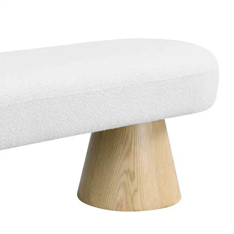 Tabouret de salle à manger moderne, multifonctionnel, rembourré en peluche bouclée