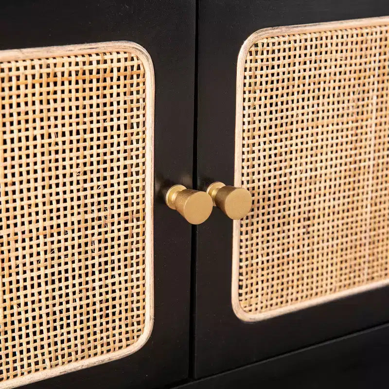 Meuble TV avec rangement - Noir