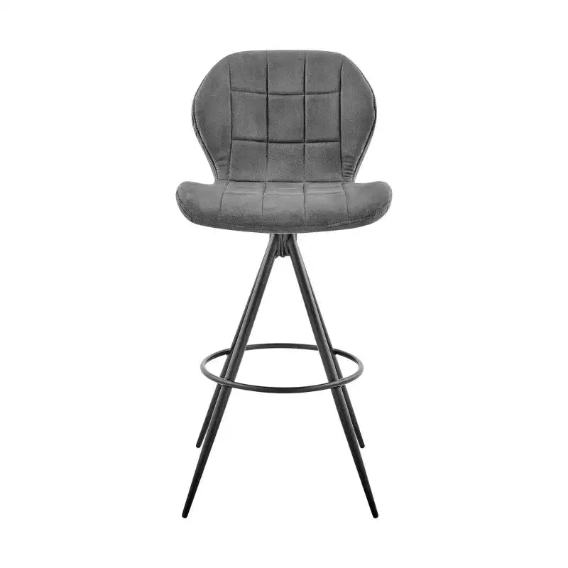 Tabouret de bar pivotant en tissu à hauteur de comptoir