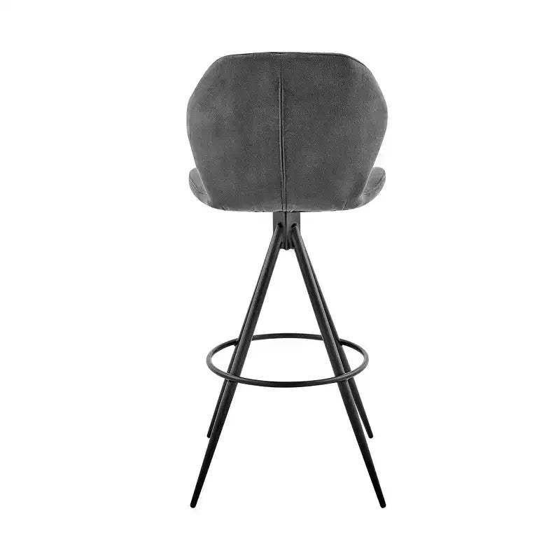 Tabouret de bar pivotant en tissu à hauteur de comptoir