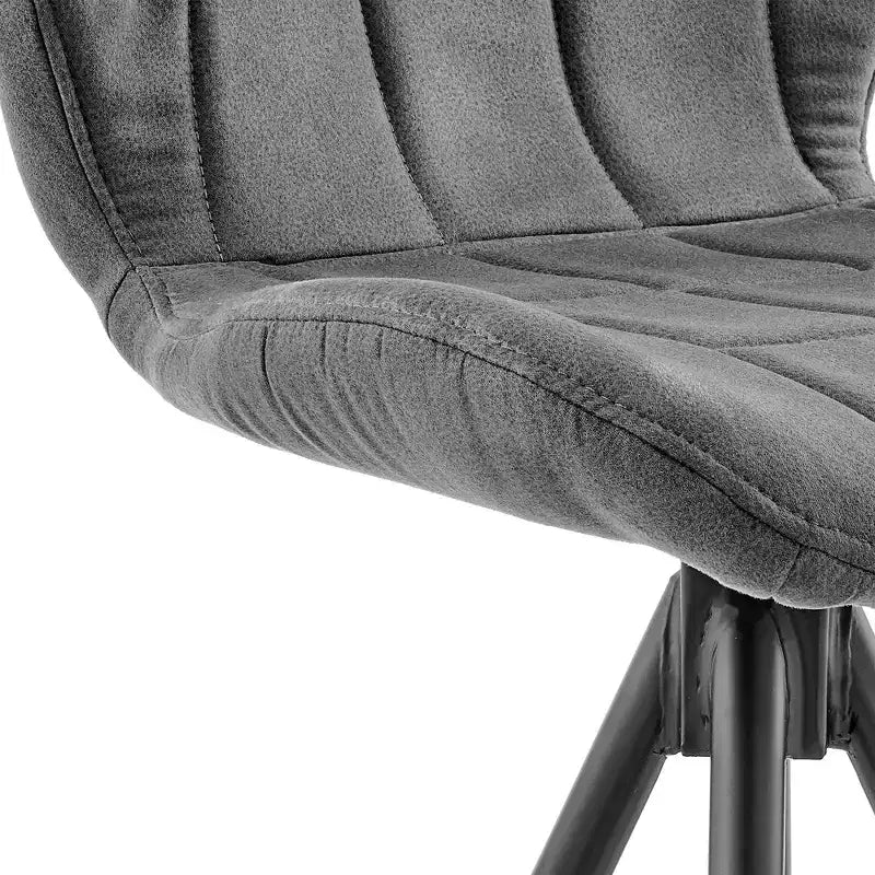 Tabouret de bar pivotant en tissu à hauteur de comptoir