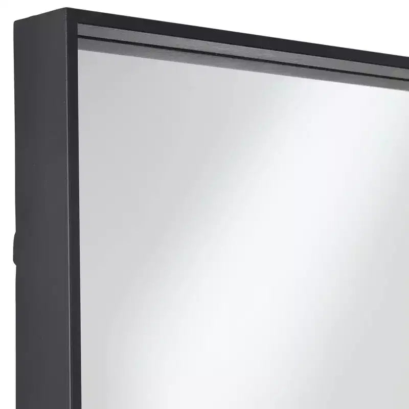 Miroirs muraux rectangulaires noirs mats 24 x 42
