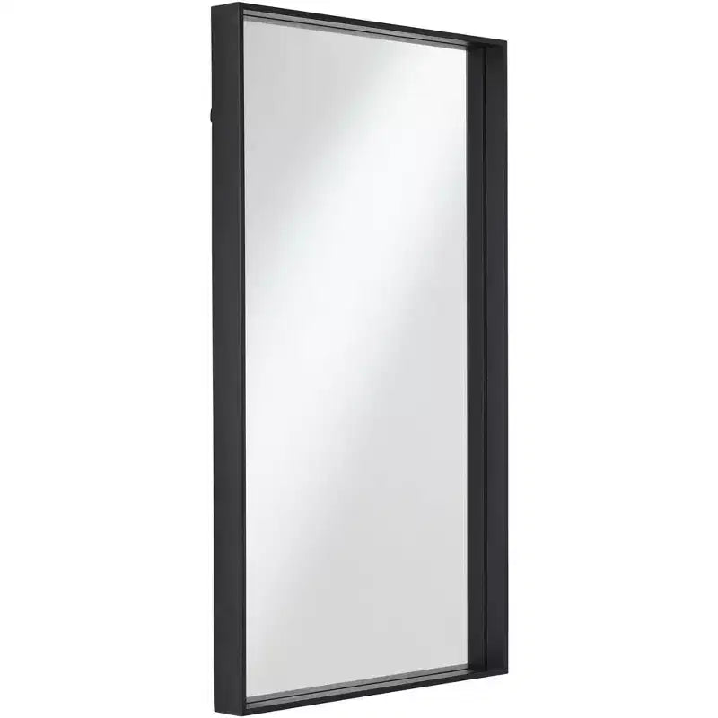 Miroirs muraux rectangulaires noirs mats 24 x 42