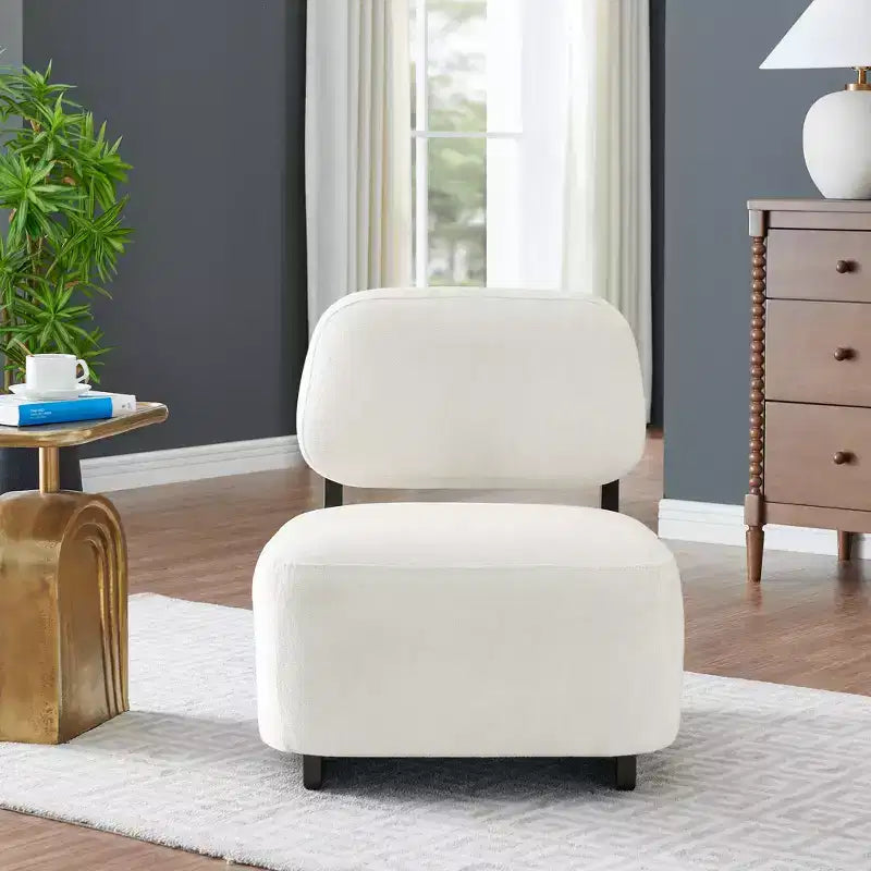 Fauteuil de salon rembourré moderne