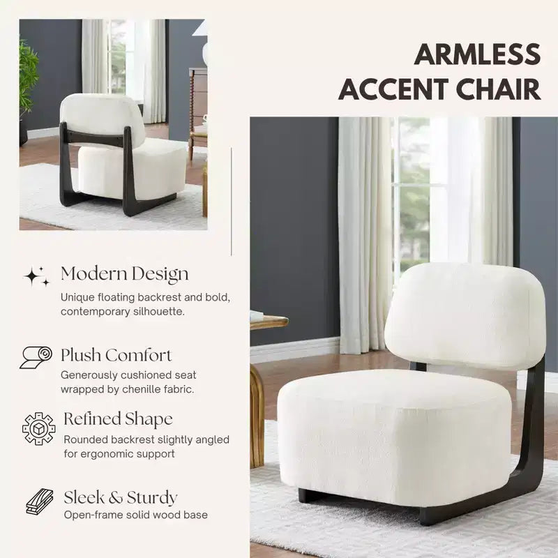Fauteuil de salon rembourré moderne
