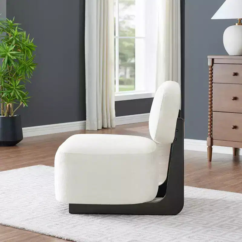 Fauteuil de salon rembourré moderne
