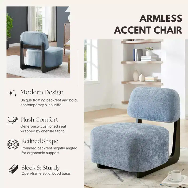 Fauteuil de salon rembourré moderne