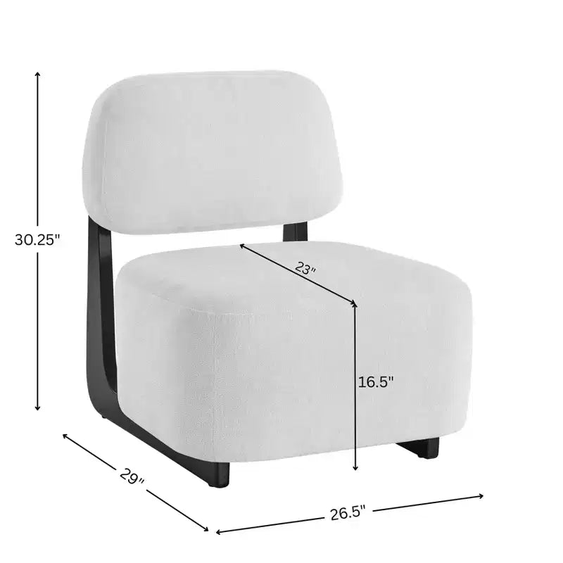 Fauteuil de salon rembourré moderne