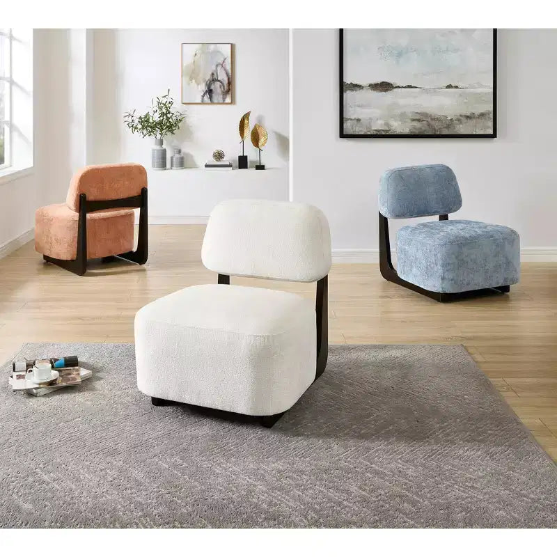 Fauteuil de salon rembourré moderne