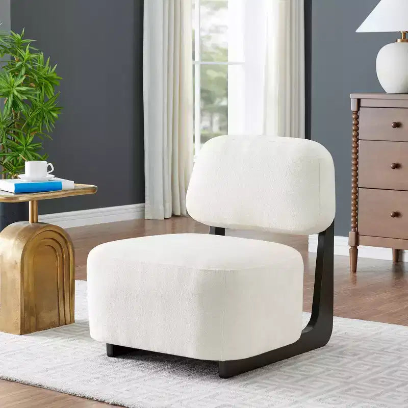 Fauteuil de salon rembourré moderne