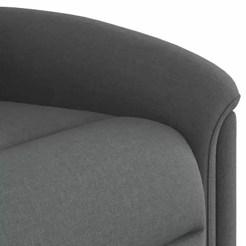 Fauteuil Inclinable Massant Tissu Gris Foncé