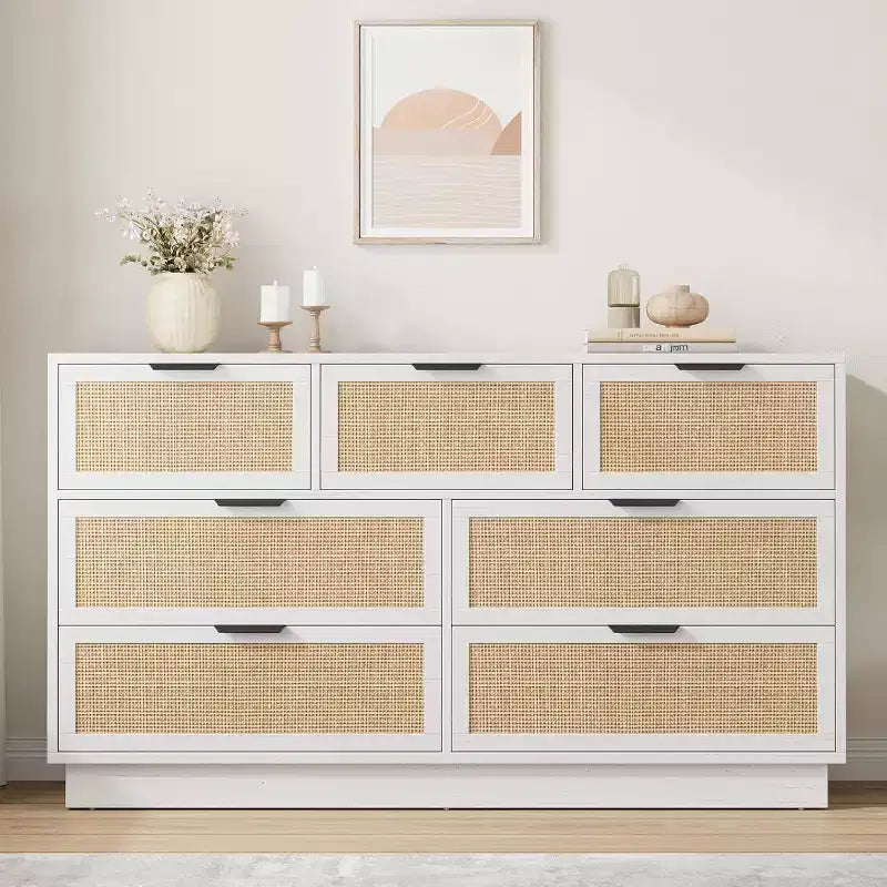 Commode tiroirs avec poignées dorées, meuble de rangement moderne en bois noir, large organisateur pour chambre à coucher, salon, couloir