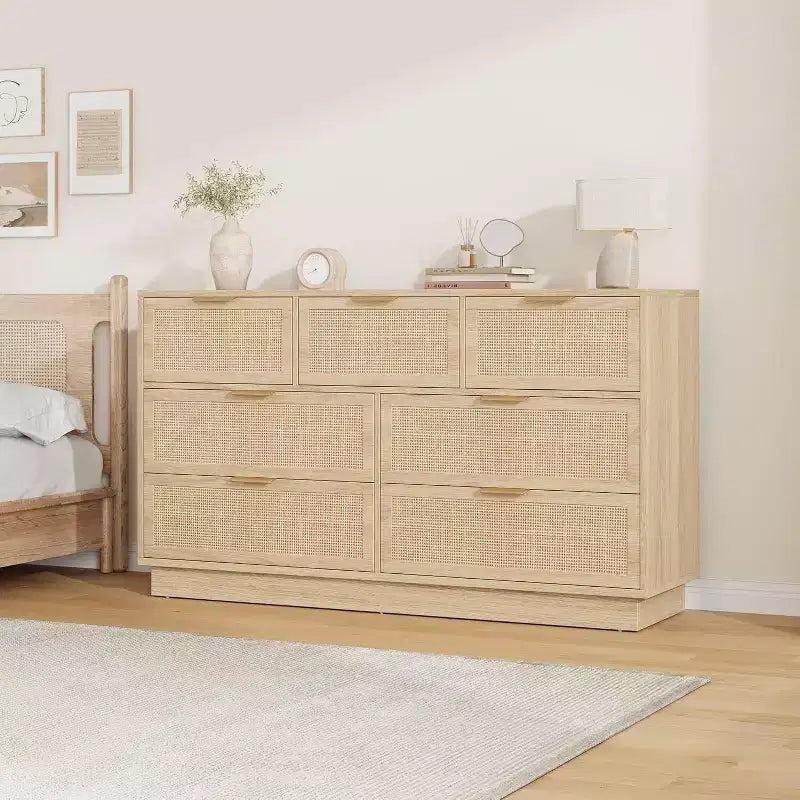 Commode tiroirs avec poignées dorées, meuble de rangement moderne en bois noir, large organisateur pour chambre à coucher, salon, couloir