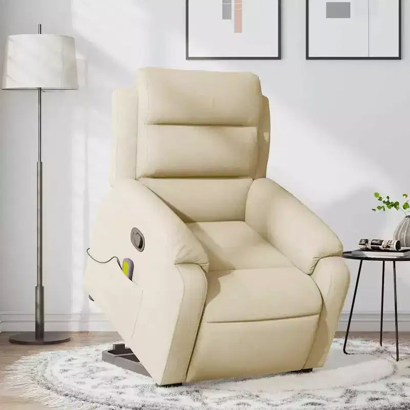 Fauteuil inclinable de massage relevable gris clair