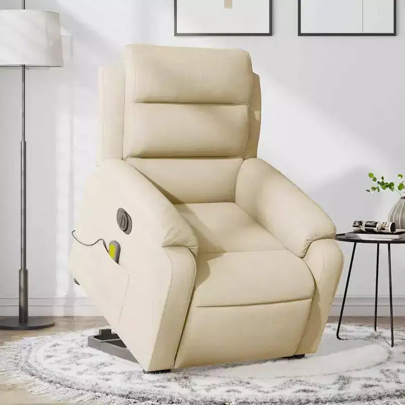 Fauteuil inclinable de massage relevable gris clair