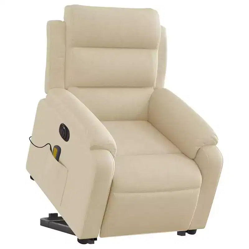 Fauteuil inclinable de massage relevable gris clair