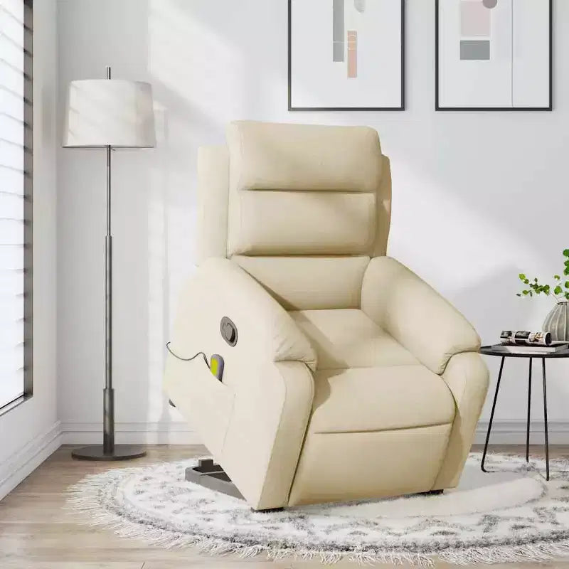 Fauteuil inclinable de massage relevable gris clair