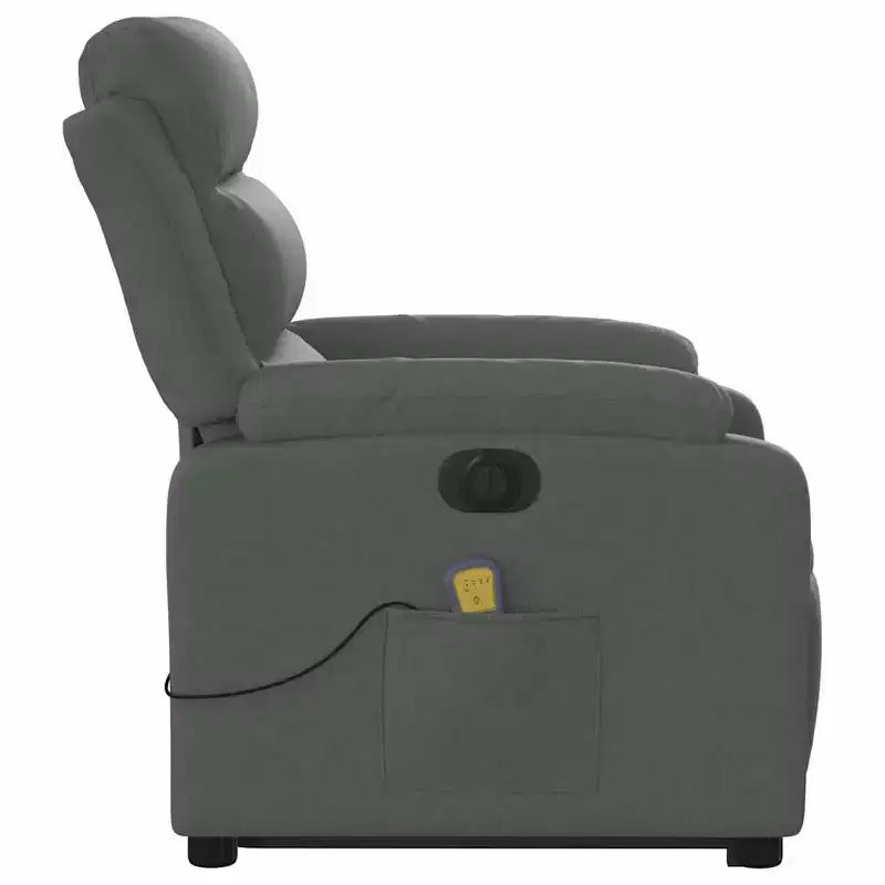 Fauteuil inclinable de massage relevable gris clair