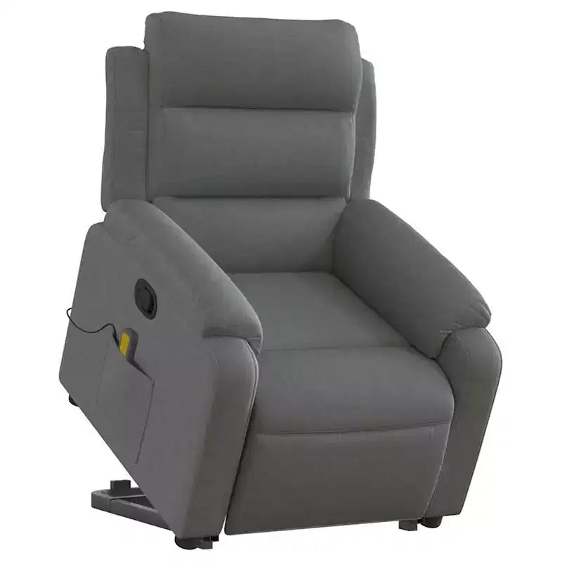 Fauteuil inclinable de massage relevable gris clair