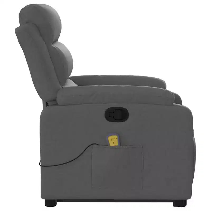 Fauteuil inclinable de massage relevable gris clair