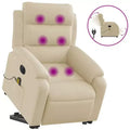 Fauteuil inclinable de massage relevable gris clair
