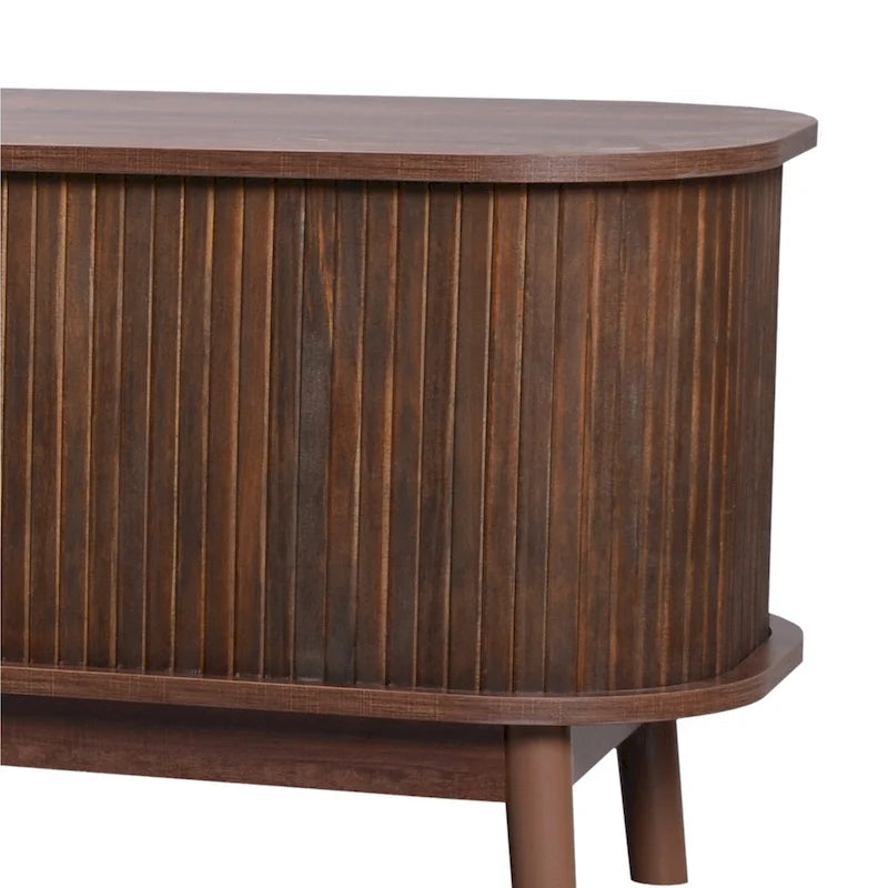 Modern Farmhouse Rattan TV Stand