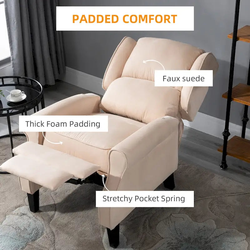Heated Massage Recliner Chair with Lumbar Heating & Remote Controller