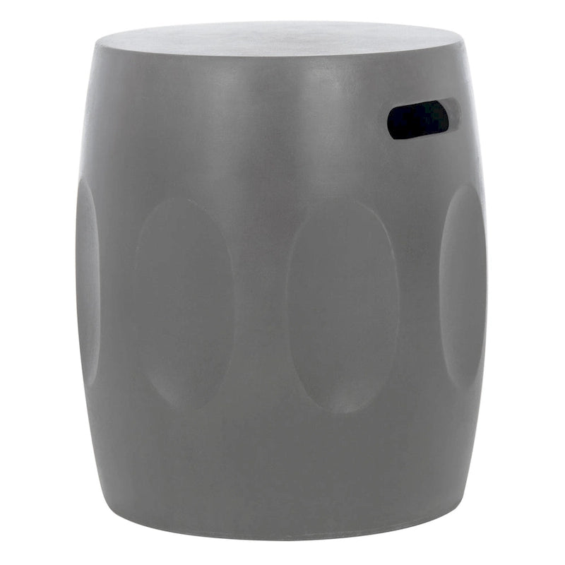 SAFAVIEH Zuri Concrete Indoor/ Outdoor Accent Table (Dark Grey) - 16W x 16D x 18H