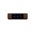 Bridgevine Home Aria 85 inch TV Stand for TVs up to 95 inches, No Assembly Required, Black and Walnut Finish