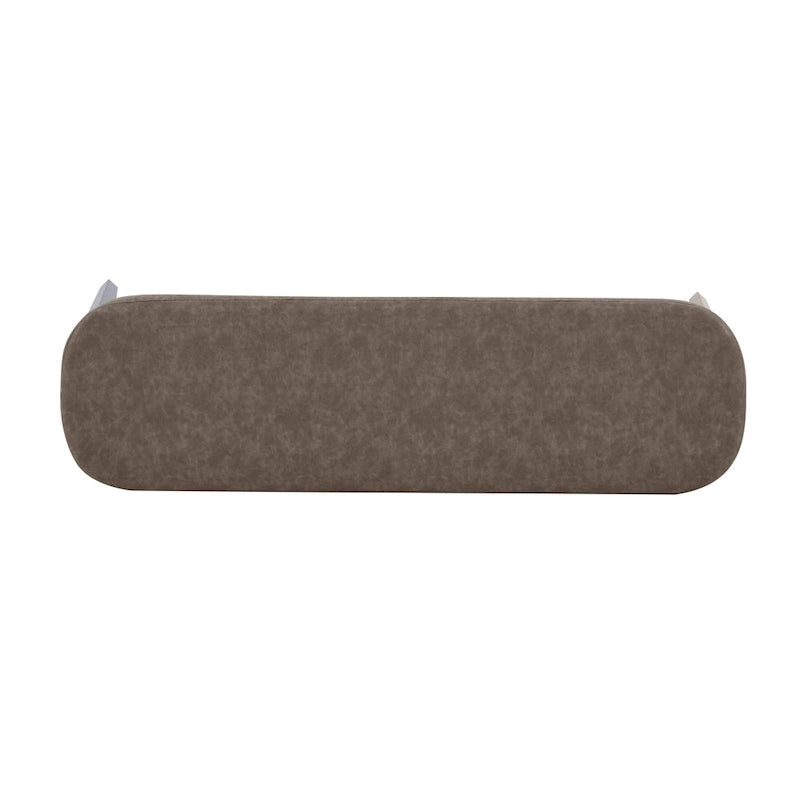 Forma Mid-Century Modern Faux Leather Bench with Wood Legs by Christopher Knight Home