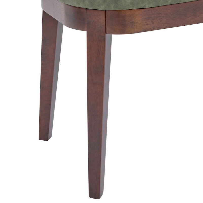 Forma Mid-Century Modern Faux Leather Bench with Wood Legs by Christopher Knight Home
