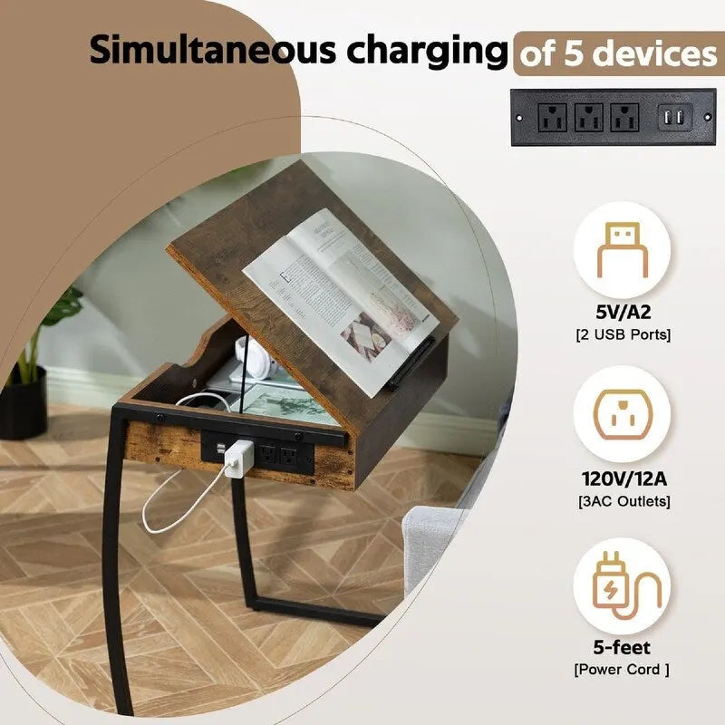 TV Tray Tables - 23.6D x 15.75W x 28.5H