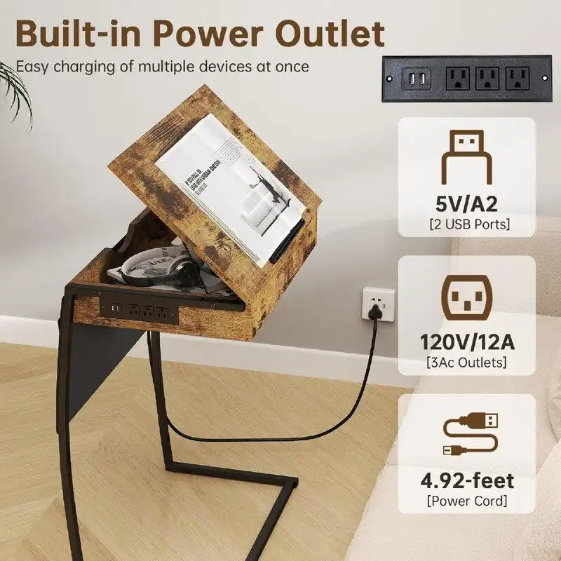 TV Tray Tables - 23.6D x 15.75W x 28.5H