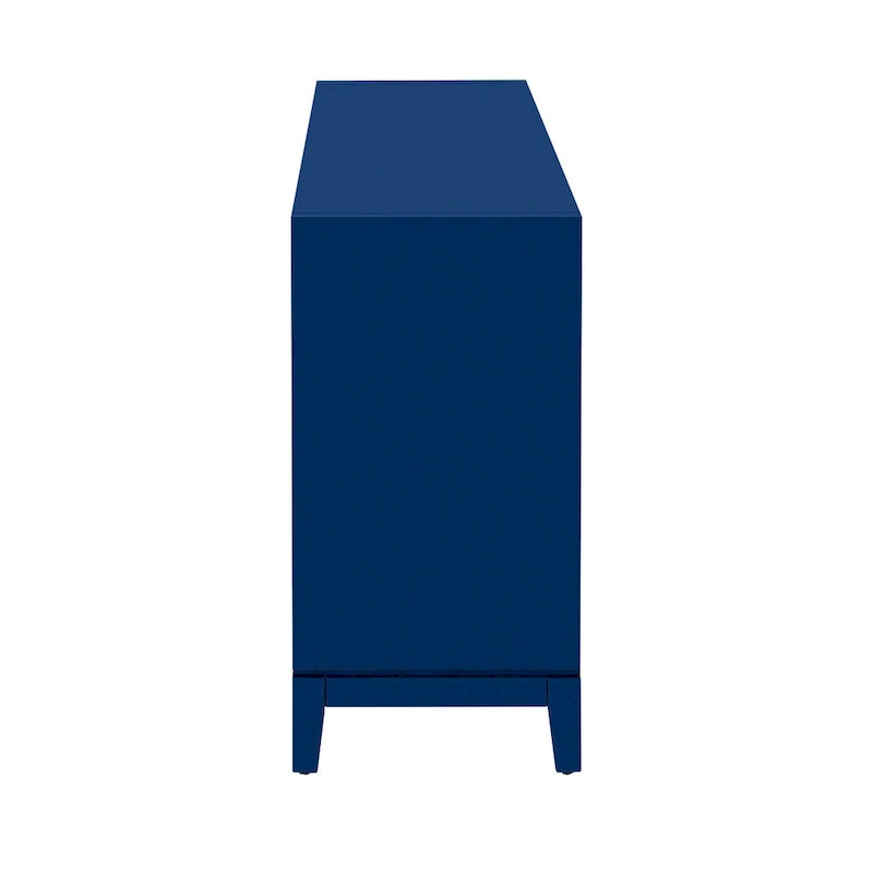 Sleek Storage Cabinet Sideboard Buffet with Vertical Line Design,Suitable for Study,Entrance and Living Room