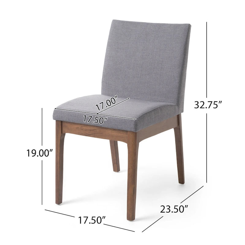 5 Piece Dining Table and Chair Set, Wooden Kitchen Furniture Set with Rectangular Table and 4 Upholstered Chairs
