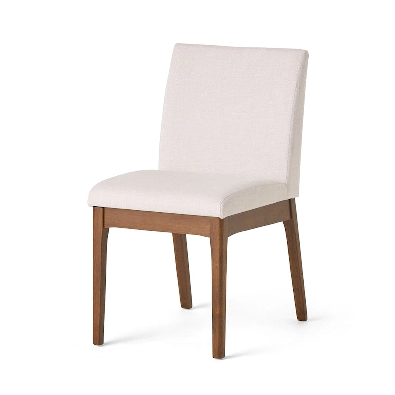 5 Piece Dining Table and Chair Set, Wooden Kitchen Furniture Set with Rectangular Table and 4 Upholstered Chairs