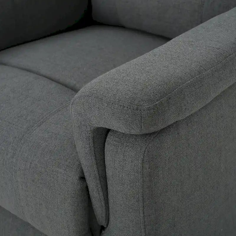 Roomfitters Fabric Glider Recliner with Swivel, Manual Reclining Chair