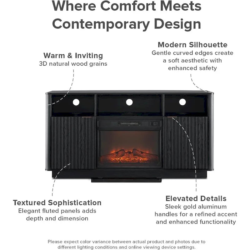 Mopio Brooklyn 59 Electric Fireplace TV Stand