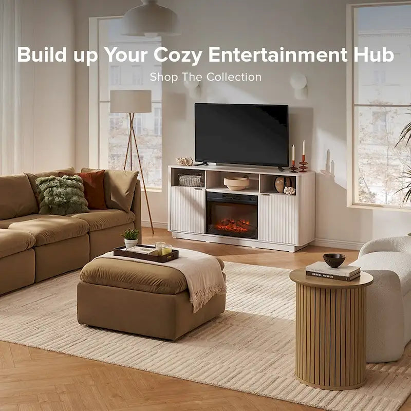 Mopio Brooklyn 59 Electric Fireplace TV Stand
