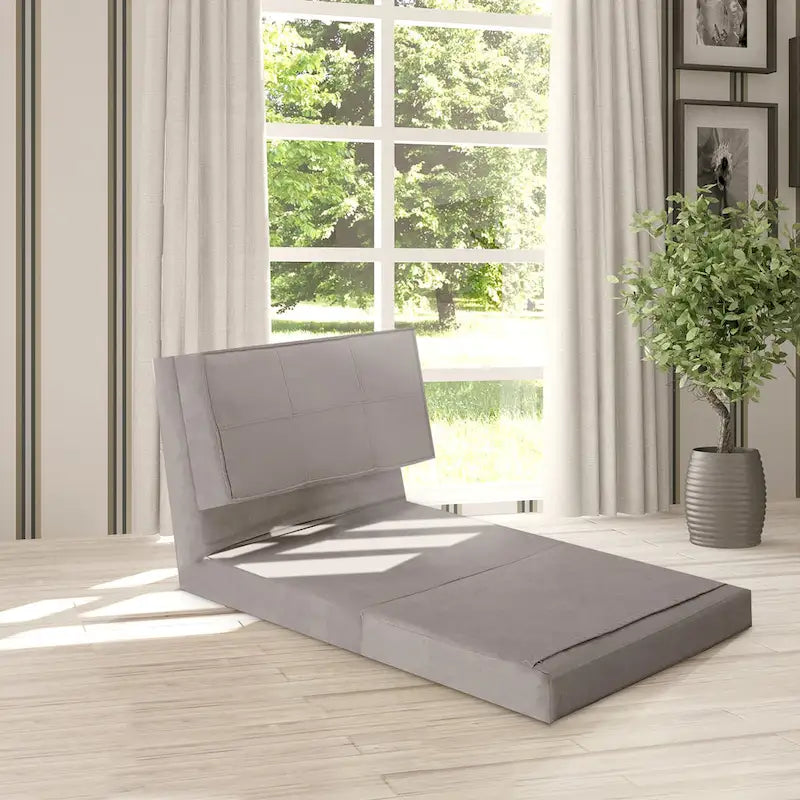 Costway Convertible Fold Down Chair Flip Out Lounger Sleeper Bed Couch