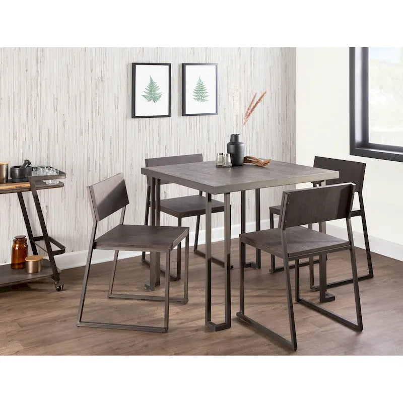 Carbon Loft Arturio Industrial Wood & Metal Dinette Table