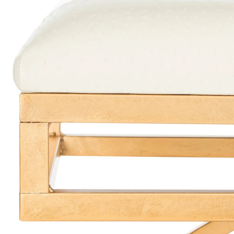 SAFAVIEH Belinda Modern Glam Arc Bench - 38 x 18 x 18.3 - 38Wx18Dx18H
