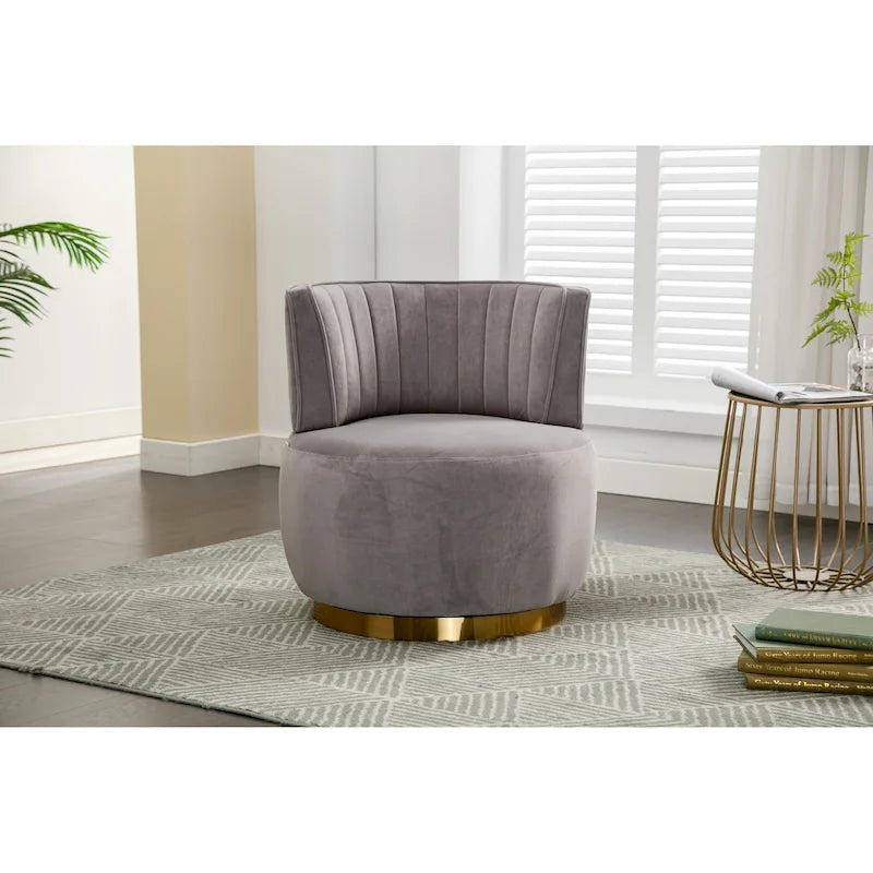 360 Degree Swivel Cuddle Barrel Accent Chair
