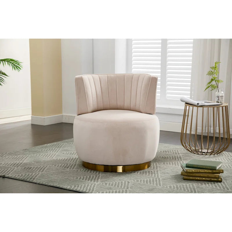 360 Degree Swivel Cuddle Barrel Accent Chair